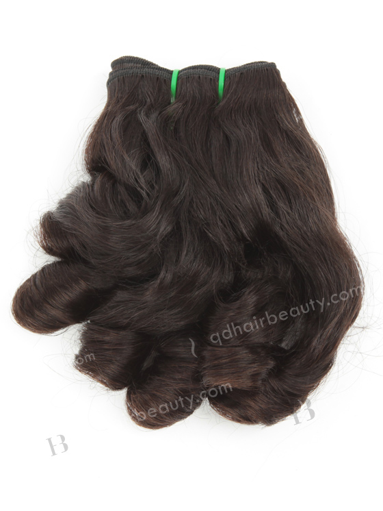 In Stock 7A Peruvian Virgin Hair 10" Double Drawn Olive Curl Natural Color Machine Weft SM-6101